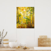 Aspen-Bäume im Herbst | Sierra Nevada, CA Poster (Küche)