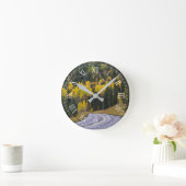 Aspen-Bäume im Norden von Arizona Runde Wanduhr (Zuhause)