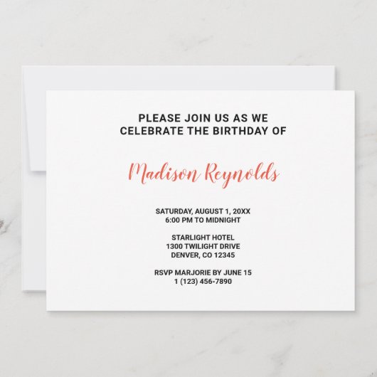 Aspen Bäume im Wald Geburtstag (Rückseite)