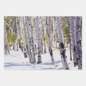 Aspen Bäume im Wald Geschenkpapier Set (Vorderseite 2)