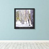 Aspen Bäume im Wald Leinwanddruck (Insitu (Holzboden))