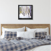 Aspen Bäume im Wald Leinwanddruck (Insitu (Schlafzimmer))