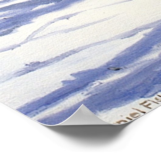 Aspen Bäume im Wald Poster (Ecke)