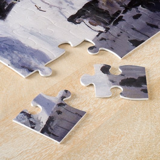 Aspen Bäume im Wald Puzzle (Seite)