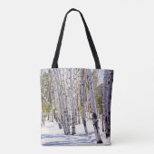 Aspen Bäume im Wald Tasche (Rückseite)