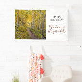 Aspen Bäume im Waldbanner Banner (Insitu)