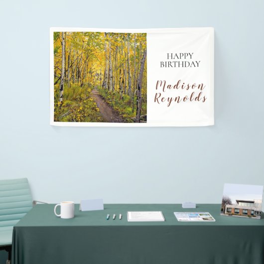 Aspen Bäume im Waldbanner Banner (Messeveranstaltung)