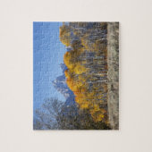 Aspen Bäume mit dem Teton-Gebirge Puzzle (Vertikal)