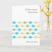 Aspen-Beileid vom Gruppen-Geschäft oder Karte (Gelbe Blume)