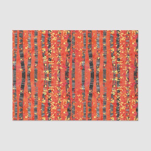 Aspen Birch Tree Waldmuster Seidenpapier (Vorderseite)