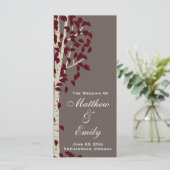 Aspen Birch Trees Wedding Program Programm (Stehend Vorderseite)