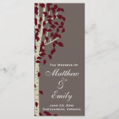 Aspen Birch Trees Wedding Program Programm (Vorderseite)