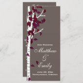 Aspen Birch Trees Wedding Program Programm (Vorne/Hinten)