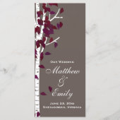 Aspen Birch Trees Wedding Program Programm (Vorderseite)