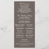Aspen Birch Trees Wedding Program Programm (Rückseite)