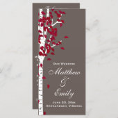 Aspen Birch Trees Wedding Program Programm (Vorne/Hinten)
