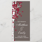 Aspen Birch Trees Wedding Program Programm (Vorderseite)