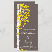 Aspen Birch Trees Wedding Program Programm (Vorne/Hinten)