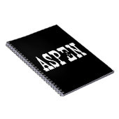 Aspen Black Notizblock (Rechte Seite)