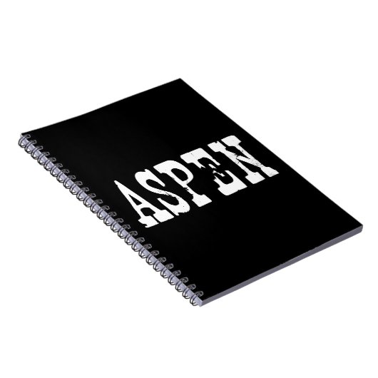 Aspen Black Notizblock (Rechte Seite)
