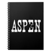 Aspen Black Notizblock (Vorderseite)