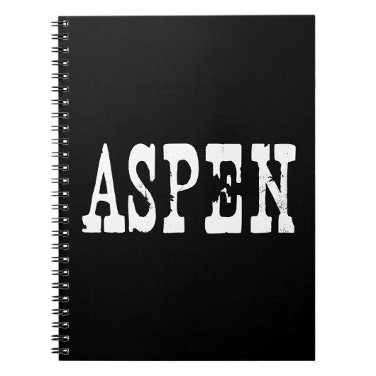 Aspen Black Notizblock (Vorderseite)