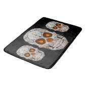 Aspen-Blatt-Schädel 11 Badematte (Schrägansicht)