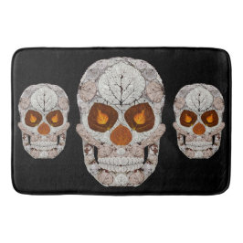 Aspen-Blatt-Schädel 11 Badematte