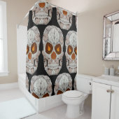 Aspen-Blatt-Schädel 11 Duschvorhang (Beispiel)