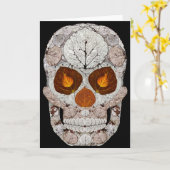 Aspen-Blatt-Schädel 11 Karte (Gelbe Blume)