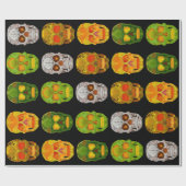 Aspen-Blatt-Schädel Geschenkpapier (Flach)