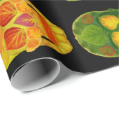 Aspen-Blatt-Schädel Geschenkpapier (Rolleneckpunkt)