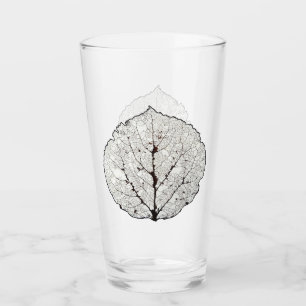 Aspen-Blatt-Skelett 1 Glas