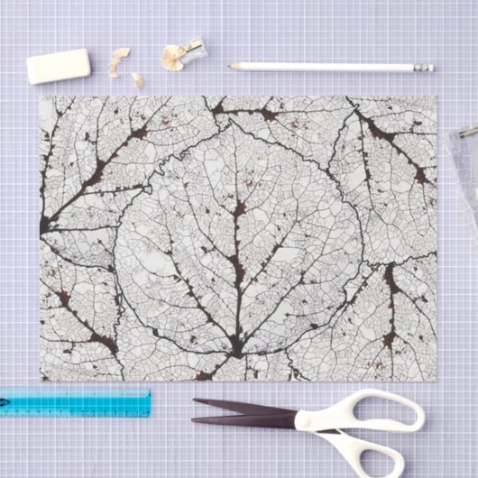 Aspen-Blatt-Skelett 1 Seidenpapier (Handwerk)