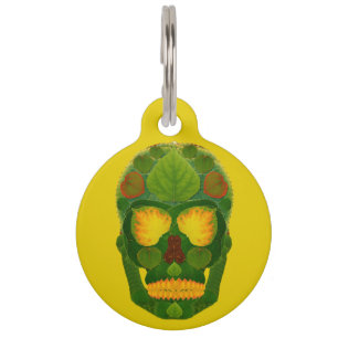 Aspen-Blatt-Totenkopf 9 Haustiermarke