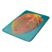 Aspen-Blatt-tropische Fische 1 Badematte (Schrägansicht)