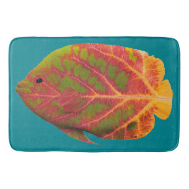 Aspen-Blatt-tropische Fische 1 Badematte