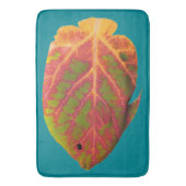 Aspen-Blatt-tropische Fische 1 Badematte (Vorderseite Vertikal)