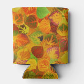 Aspen Blätter Collage Solid Medley 1 Dosenkühler (Rückseite)