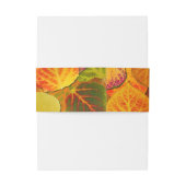 Aspen Blätter Collage Solid Medley 1 Einladungsbanderole (Rückseitenbeispiel)