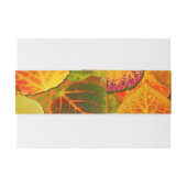 Aspen Blätter Collage Solid Medley 1 Einladungsbanderole (Rückseitenbeispiel)