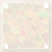 Aspen Blätter Collage Solid Medley 1 Glasuntersetzer (Rückseite)