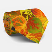 Aspen Blätter Collage Solid Medley 1 Krawatte (Gerollt)