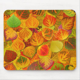 Aspen Blätter Collage Solid Medley 1 Mousepad