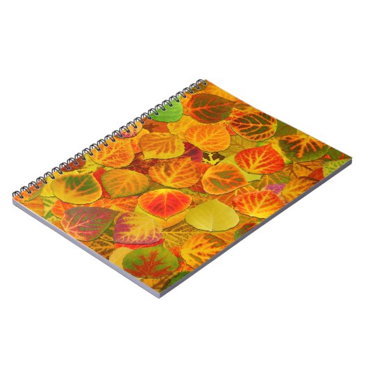 Aspen Blätter Collage Solid Medley 1 Notizblock (Linke Seite)