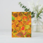 Aspen Blätter Collage Solid Medley 1 Postkarte (Stehend Vorderseite)