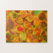 Aspen Blätter Collage Solid Medley 1 Puzzle (Horizontal)