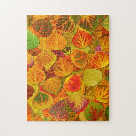 Aspen Blätter Collage Solid Medley 1 Puzzle (Vertikal)