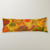 Aspen Blätter Collage Solid Medley 1 Seitenschläferkissen (Rückseite)