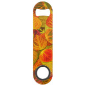 Aspen Blätter Collage Solid Medley 1 Speedflaschenöffner (Rückseite)